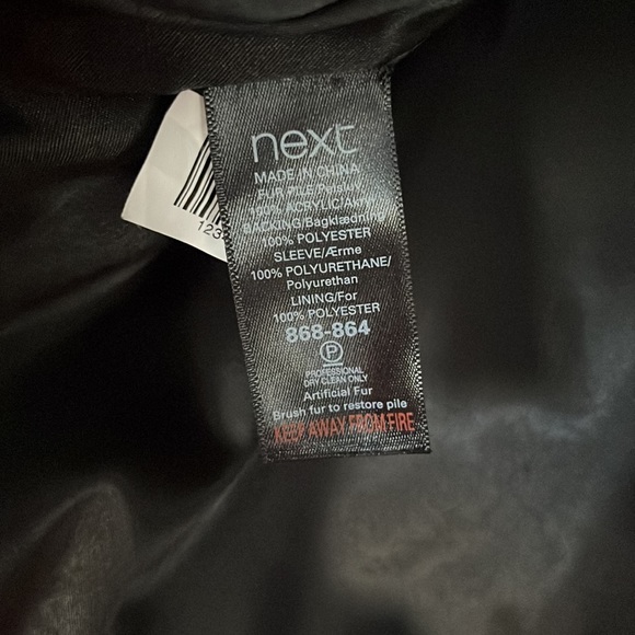 NEXT FAUX LEATHER AND FAUX FUR JACKET - Picture 9 of 9